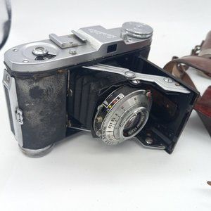 Vintage Balda Baldinette F3.5 Camera with Leather Case Made In Germany for parts